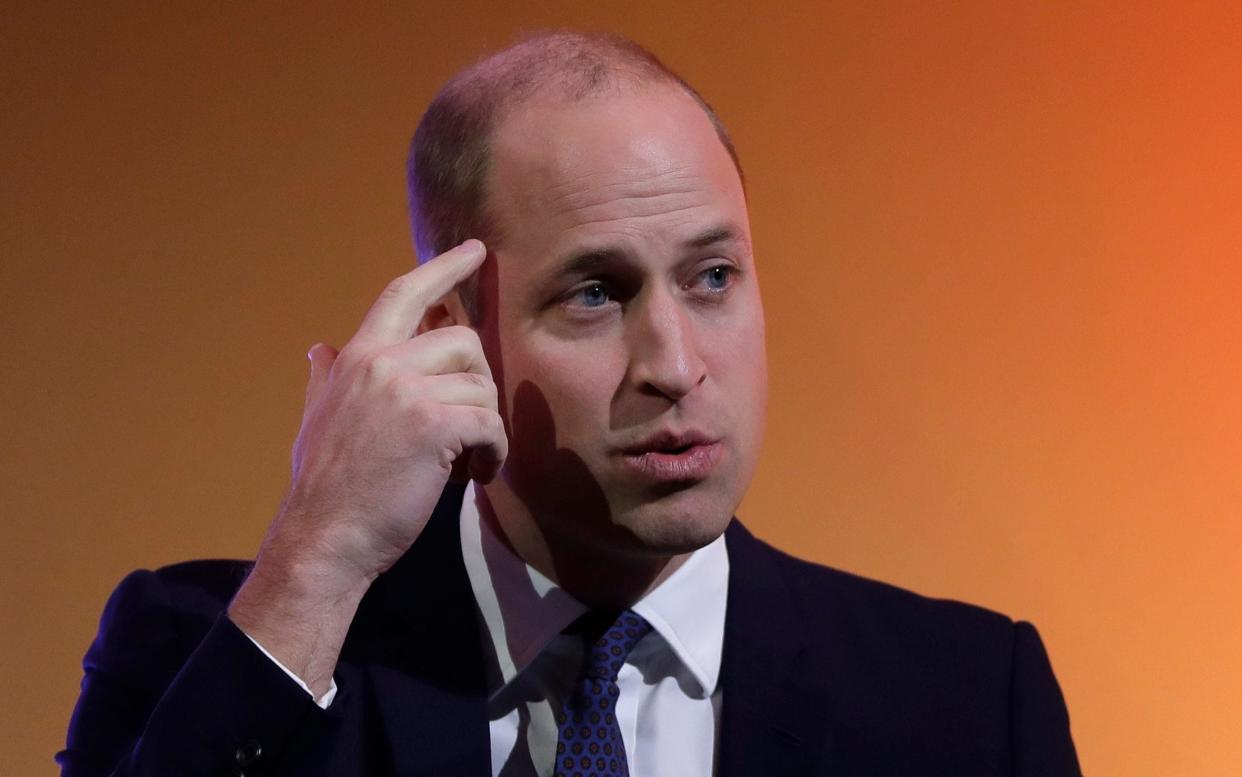 Prince William, Duke of Cambridge speaks on stage during a panel discussion at the inaugural 'This Can Happen' conference on November 20, 2018 in London, England.  - Getty Images Europe