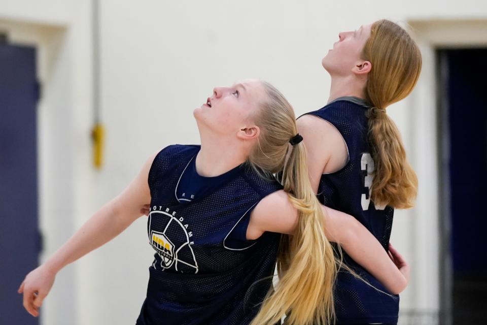 Notre Dame freshman guard Amelia Stallard is quickly adapting to varsity basketball, earning playing time in each of the Pandas' games.