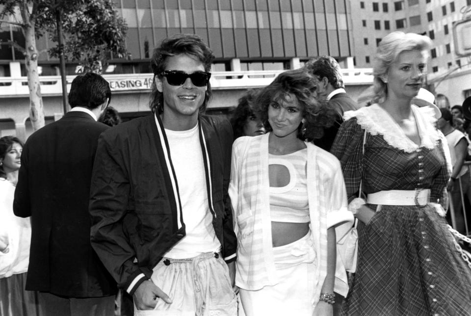 Actor Rob Lowe and actress Melissa Gilbert are shown together in Los Angeles, Ca. on July 8, 1985.  (AP Photo/Nick Ut)