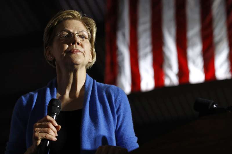 2020年美國總統大選，民主黨參選人華倫（Elizabeth Warren）（AP）