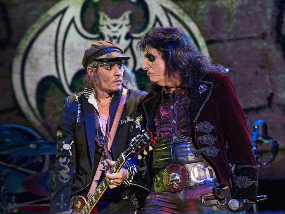 Tour: Depp has joined Alice Cooper's Hollywood Vampires on tour (Brian Rasic/WireImage)