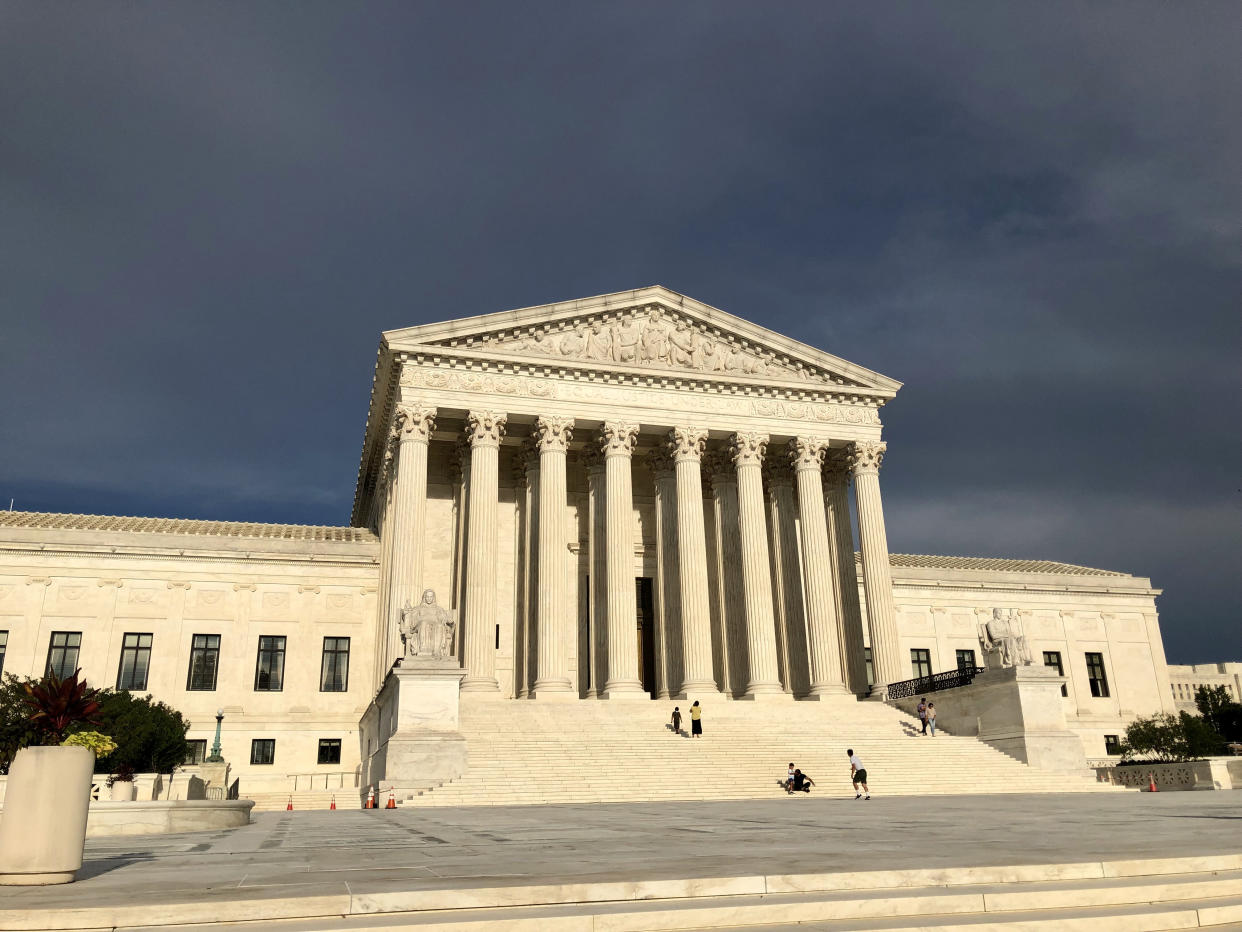 Washington D.C., District of Columbia, United States - August 31 2021: The US Supreme Court of the United States of America. The highest court determining the rule of law.