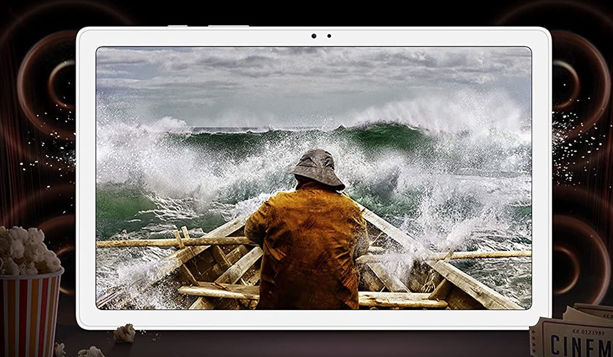 Stocked with quad speakers and Dolby Atmos, the Galaxy Tab A7 offers a feast for the ears as well as the eyes. (Photo: Samsung)