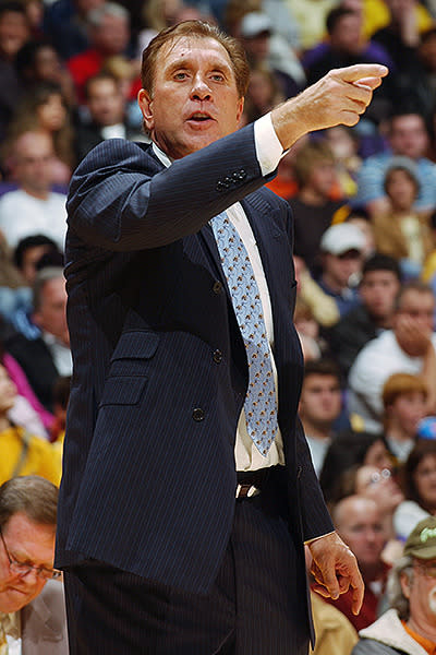 Despite tasting success as coach of Houston Rockets and the USA Dream Team, Rudy Tomjanovich’s stint as Phil Jackson’s successor at the Lakers lasted only 41 games. Tomjanovich cited mental and physical exhaustion as the reason for his decision to resign, but a $10 million settlement sparked rumours that the Lakers had fired him. He finished his short Lakers career with a 22-19 record, while Jackson returned to the helm to coach the franchise to another two NBA titles.