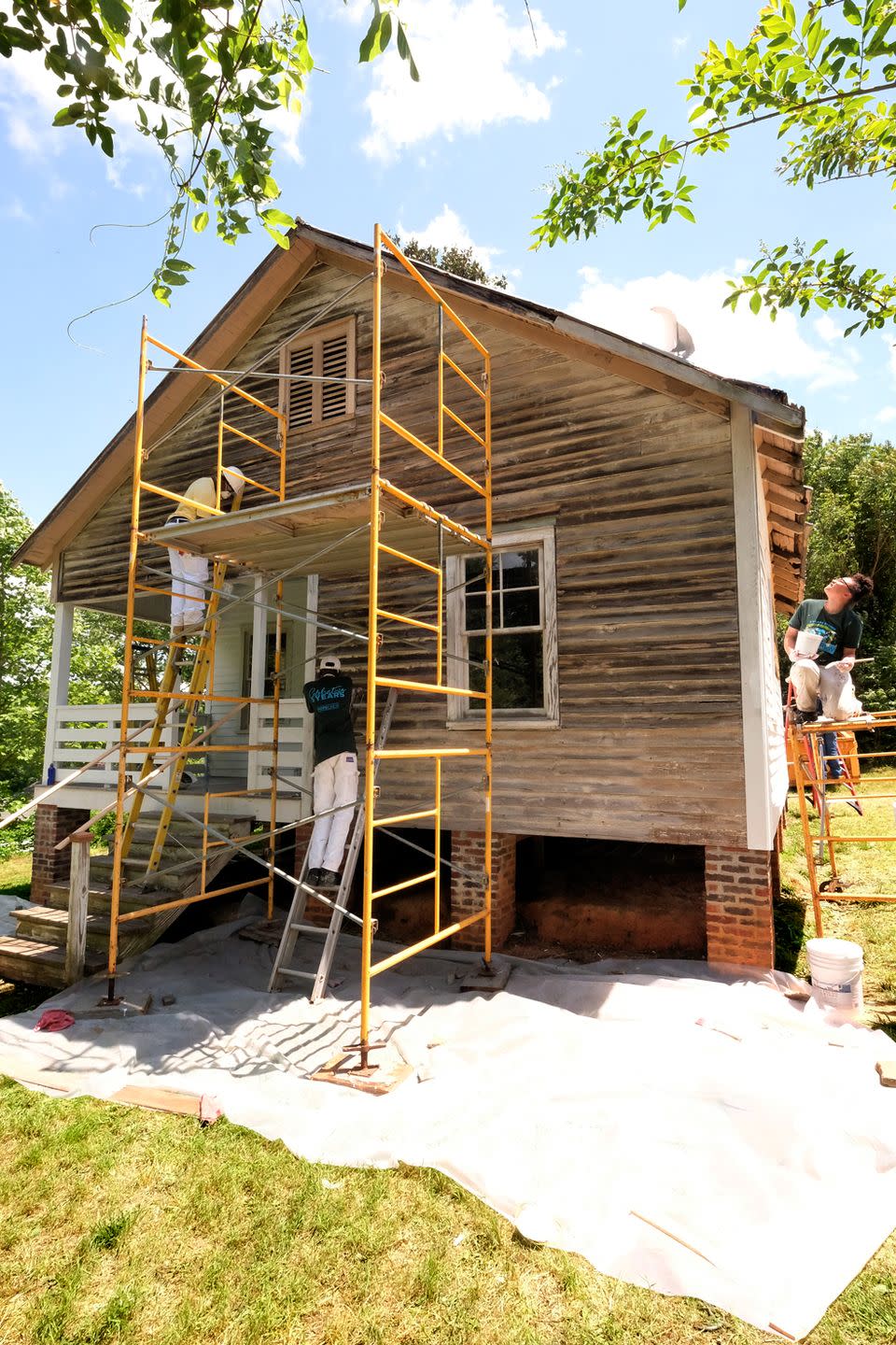 nina simone house exterior prep renovation