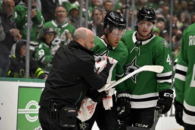 Joe Pavelski of the Dallas Stars throws a puck into the stands News  Photo - Getty Images