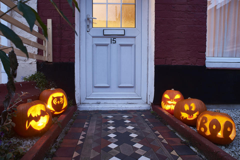 lanterns lining the walkway