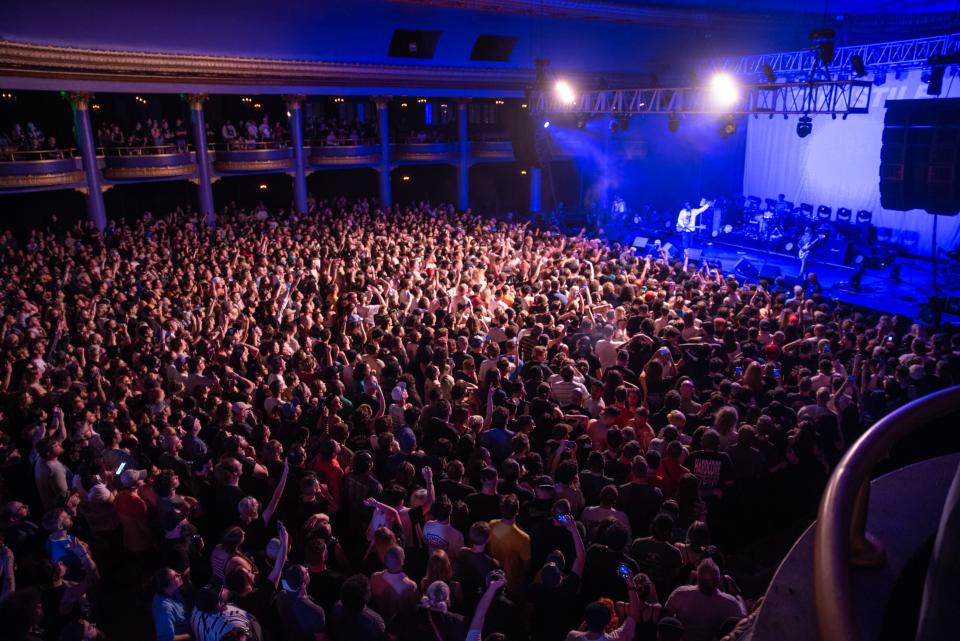 Hardcore punk band Turnstile headlines a sold-out show at the Rave's Eagles Ballroom on May 12, 2022. An episode in "That '90s Show" is called "Rave" but it surprisingly doesn't have anything to do with Milwaukee's popular concert venue.