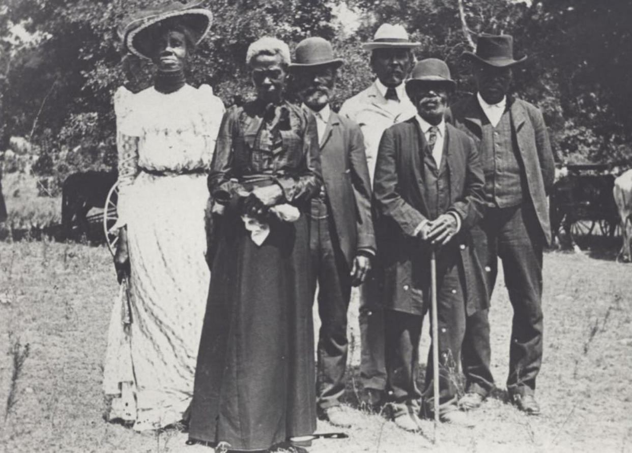 <span class="caption">Emancipation Day celebration, June 19, 1900, held in 'East Woods' on East 24th St. in Austin, Texas.</span> <span class="attribution"><a class="link " href="https://nmaahc.si.edu/explore/stories/historical-legacy-juneteenth" rel="nofollow noopener" target="_blank" data-ylk="slk:Austin History Center;elm:context_link;itc:0;sec:content-canvas">Austin History Center</a></span>