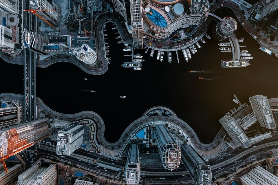 Drone Photo Awards, Dubai Marina.