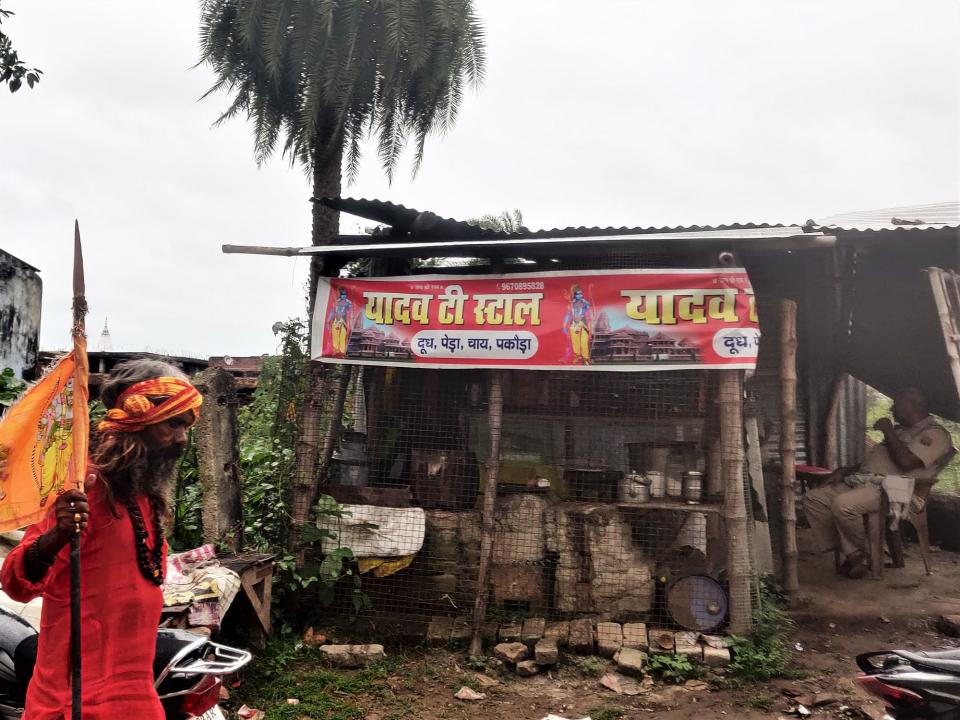 Brij Lal Yadav's Tea Stall - a tiny kiosk that has been there for the last 4 years