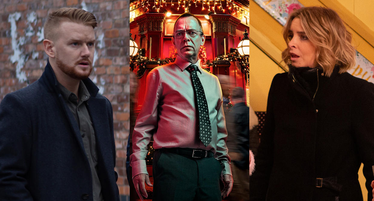 There will be plenty of action across the UK soaps. (ITV. BBC/Kieron McCarron/Matt Burlem/Amy Sharp)