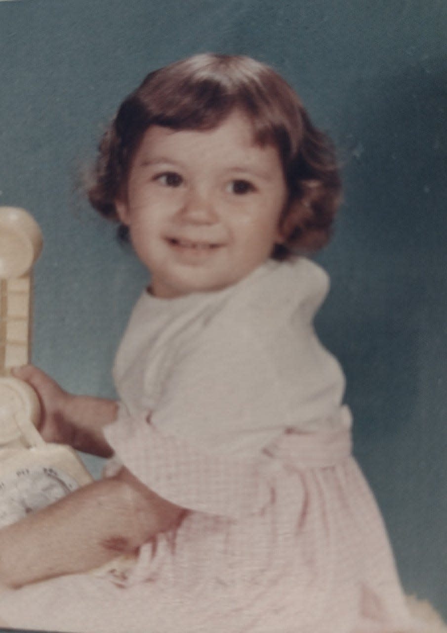 Photo of Melissa Mills as a toddler. As a child, Mills often thought of Norma McCorvey as an older sister. Mary Sandefur, her grandmother and McCorvey's mother, raised her as her own.