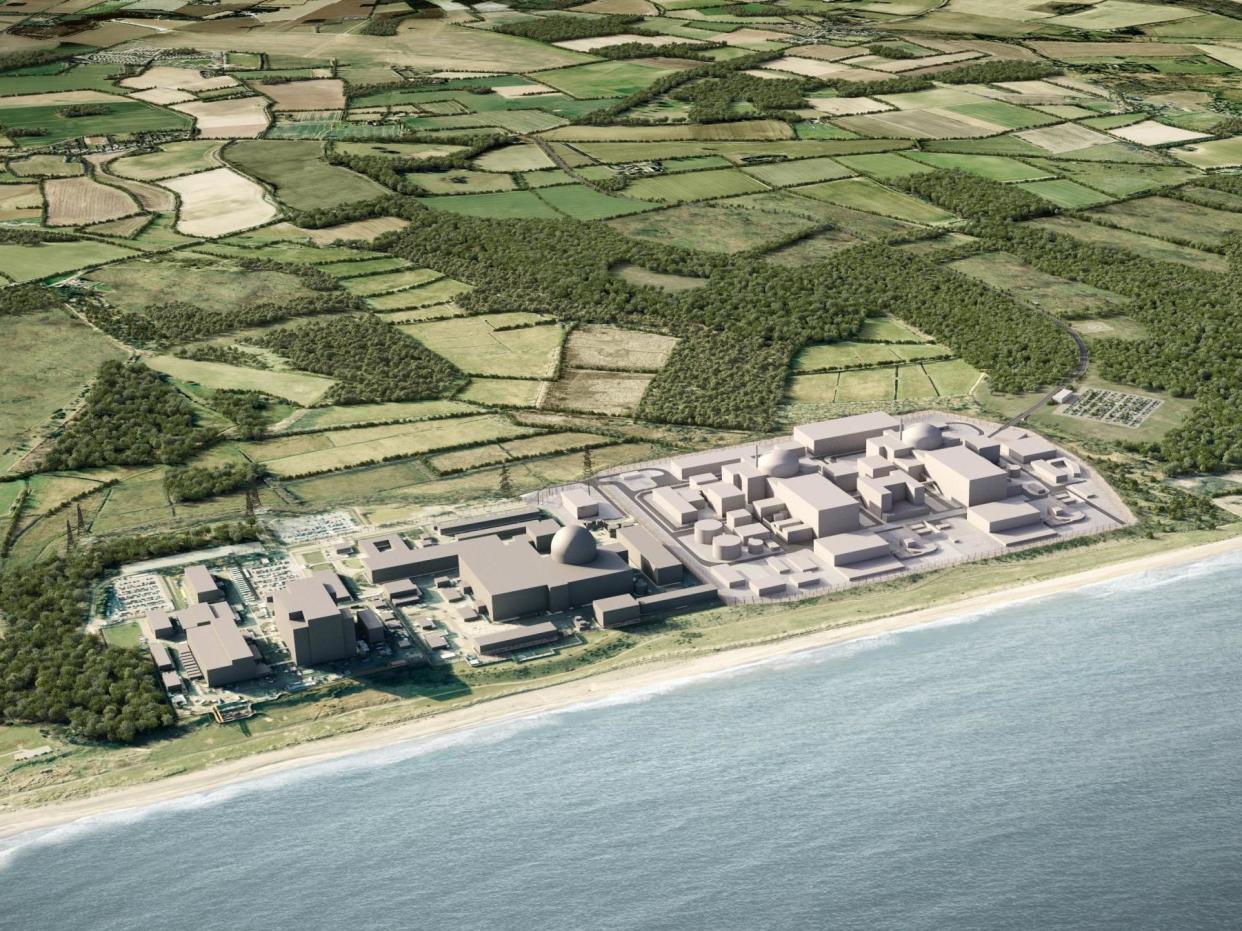 The proposed Sizewell C nuclear power plant would neighbour protected nature reserves: EDF Energy