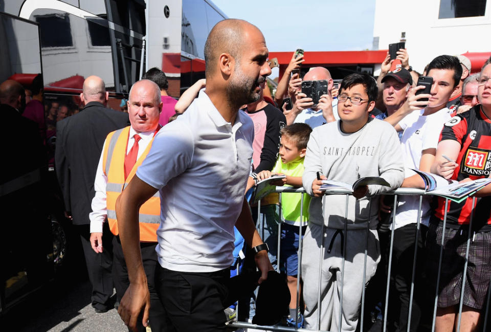 Pep Guardiola befindet sich im zweiten Jahr bei Manchester City