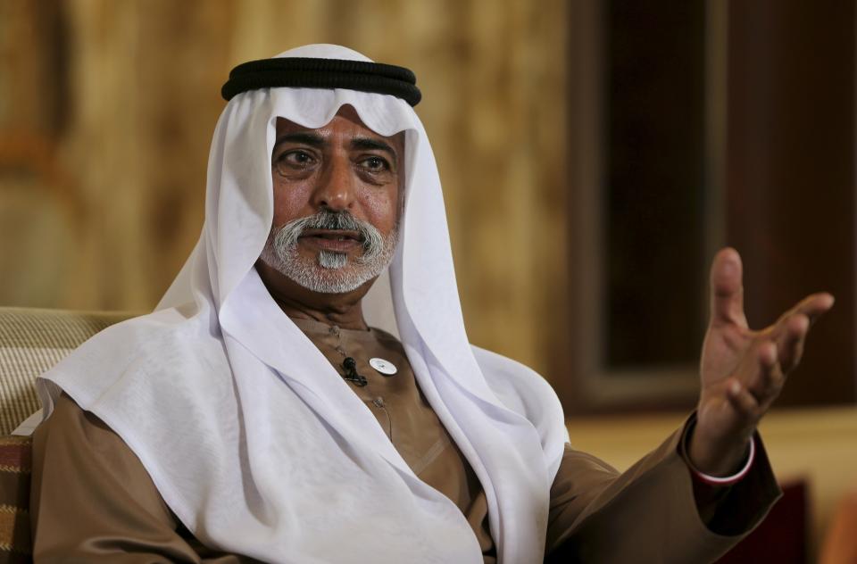 Sheikh Nahyan bin Mubarak Al Nahyan, the UAE Minister of Tolerance gives an interview to The Associated Press, in Abu Dhabi, United Arab Emirates, Thursday, Jan. 24, 2019. As the UAE prepares to host Pope Francis Feb. 3-5, the country’s minister of tolerance says the first-ever papal visit to the Arabian Peninsula will contribute to building bridges in a region riven by political and sectarian divisions. (AP Photo/Kamran Jebreili)