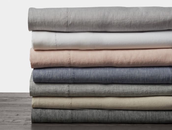 4) Organic Linen Chambray Sheets