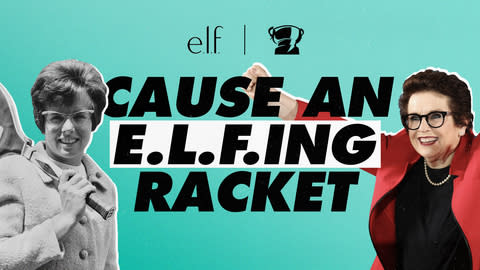 elf partners with Billie Jean King to promote and empower women in sports at the 2024 Billie Jean King Cup and the inaugural Power of Women's Sports Summit. (Graphic: Business Wire)