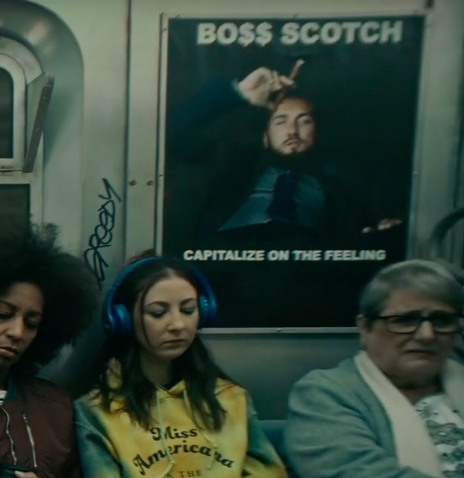 The Bo$$ Scotch Advertisement and "Greedy" Graffiti