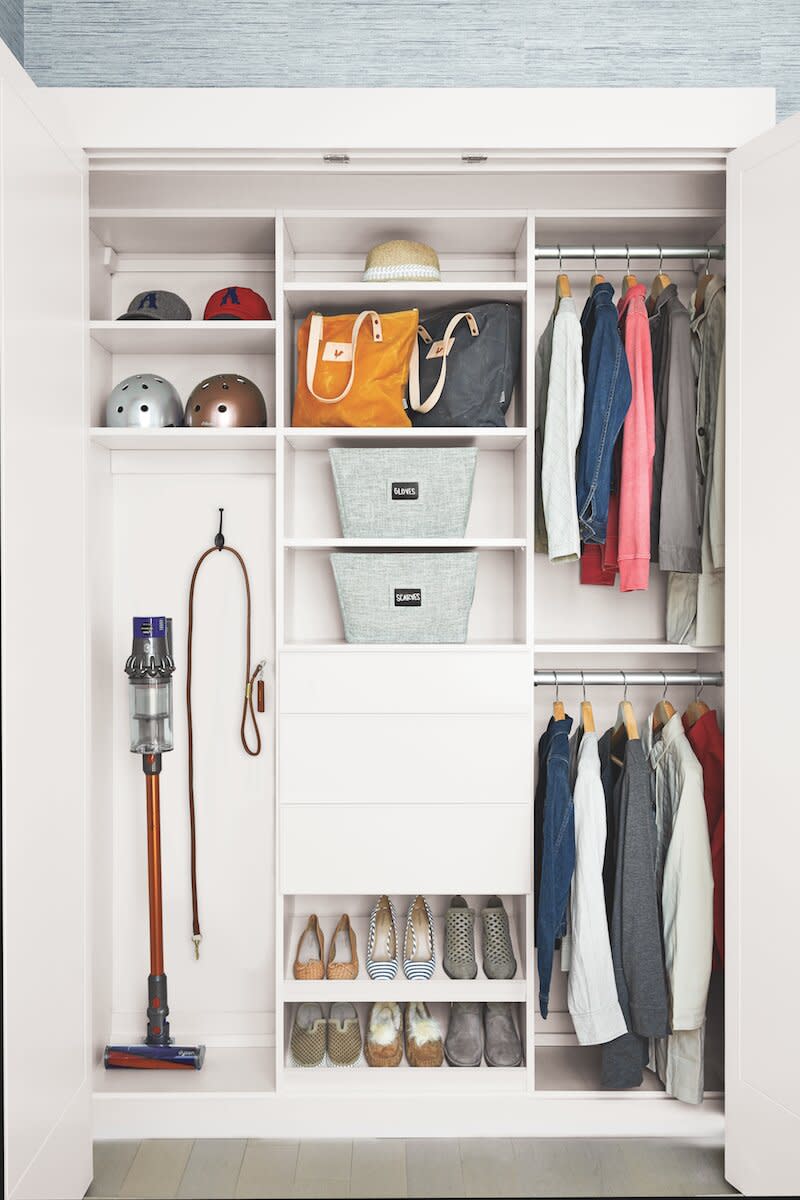 Real Simple Home Organizing ideas in utility closet