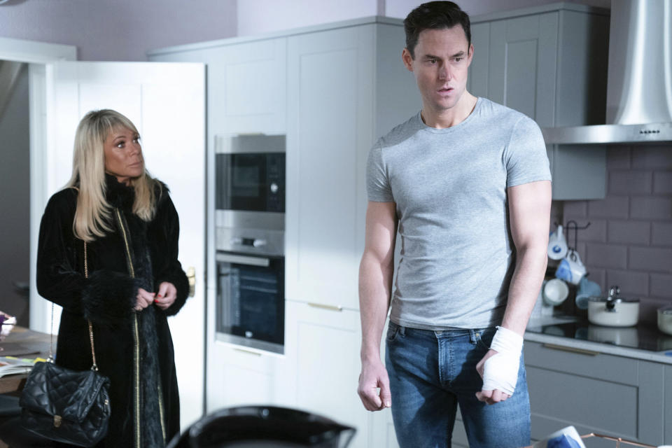 EastEnders,16-01-2023,6629,Sharon Watts (LETITIA DEAN);Zack Hudson (JAMES FARRAR),****EMBARGOED TILL 10TH JANUARY 2023****, BBC, Jack Barnes/Kieron McCarron