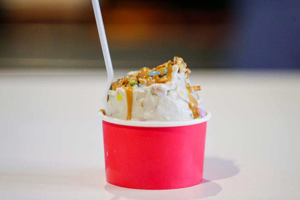 The Crunch Crunch Crunch vegan ice cream at Sweet EMOtion in downtown on Friday, July 7, 2023.