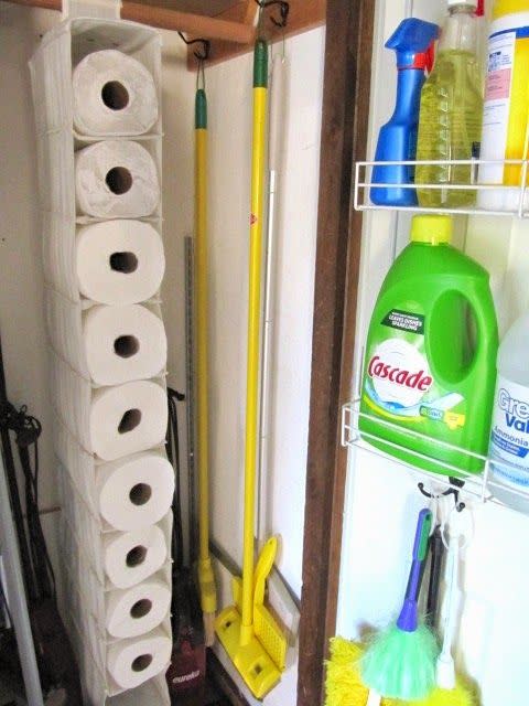 Stockpile Paper Towels Vertically