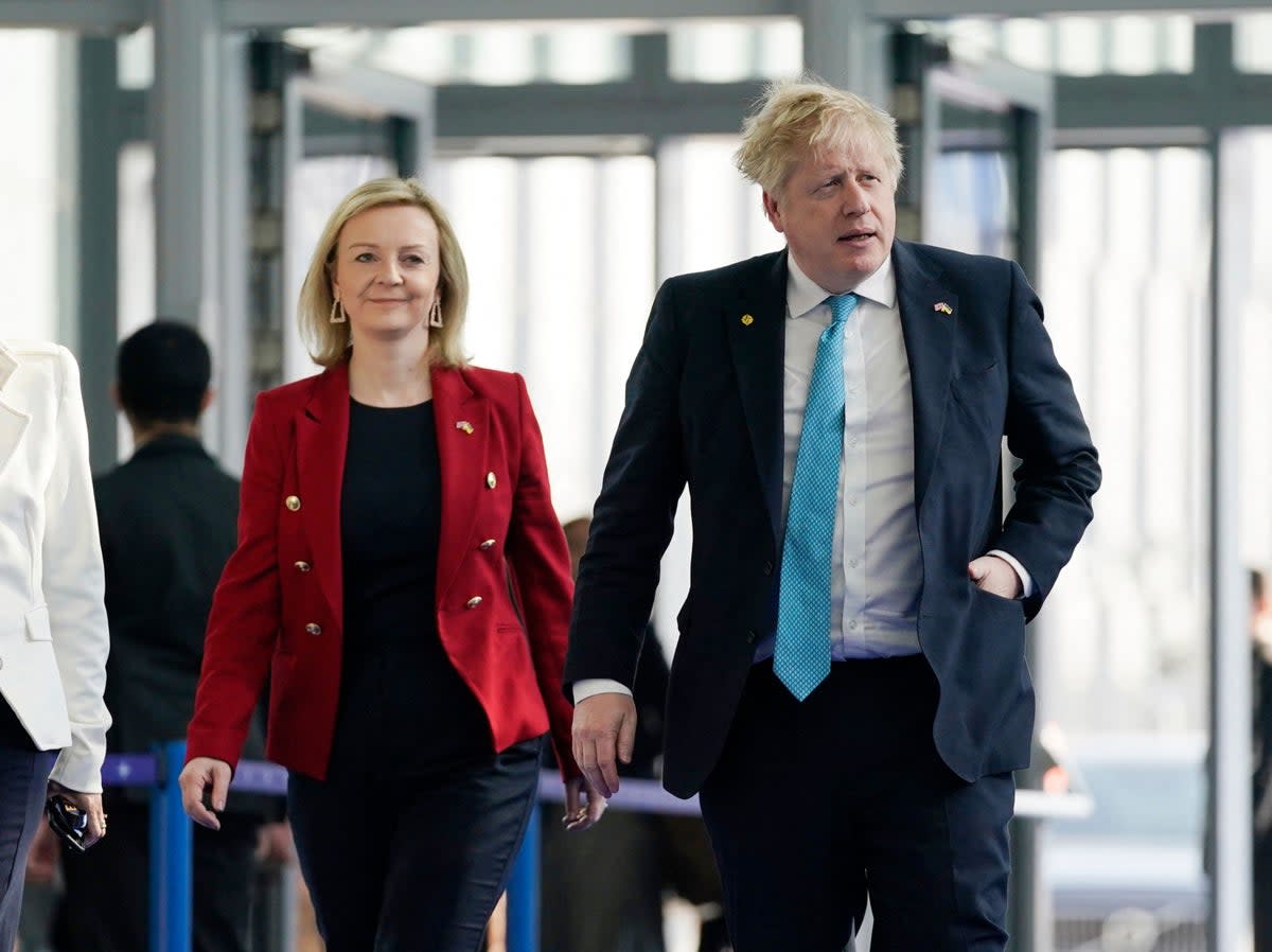 Liz Truss backed Boris Johnson while other ministers brought him down (POOL/AFP via Getty Images)