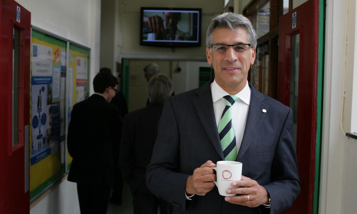 <span>Steve Chalke, head of the Oasis Charitable Trust, at the opening of another of its 54 schools.</span><span>Photograph: Martin Godwin/The Guardian</span>