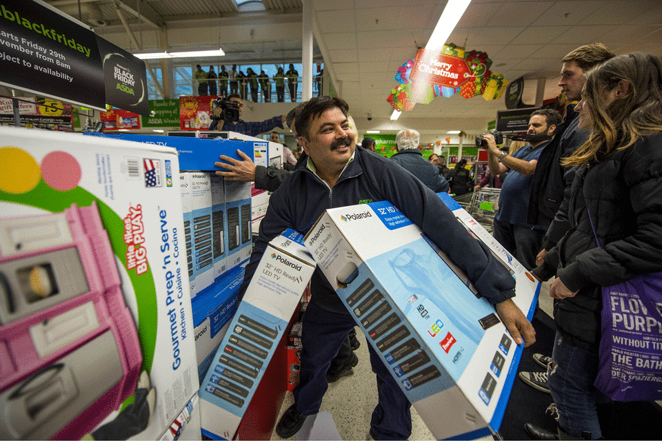 A Black Friday sales event at Asda in 2019  (Lucy Young)