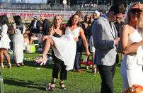 <p>Things got just as messy on Saturday's Derby Day.</p>