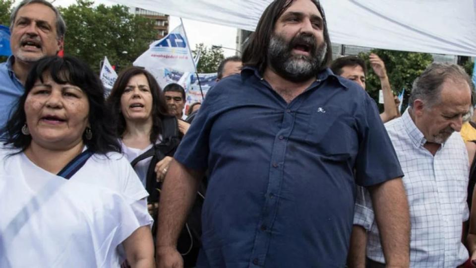 Baradel, el sindicalista que fue señalado por Javier Milei en su discurso en el Congreso.