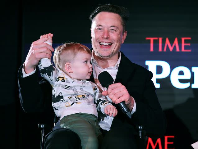 Theo Wargo/Getty Elon Musk and son X