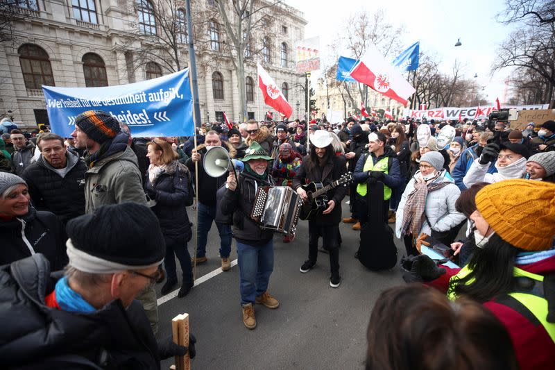 Demonstration against COVID-19 measures in Vienna