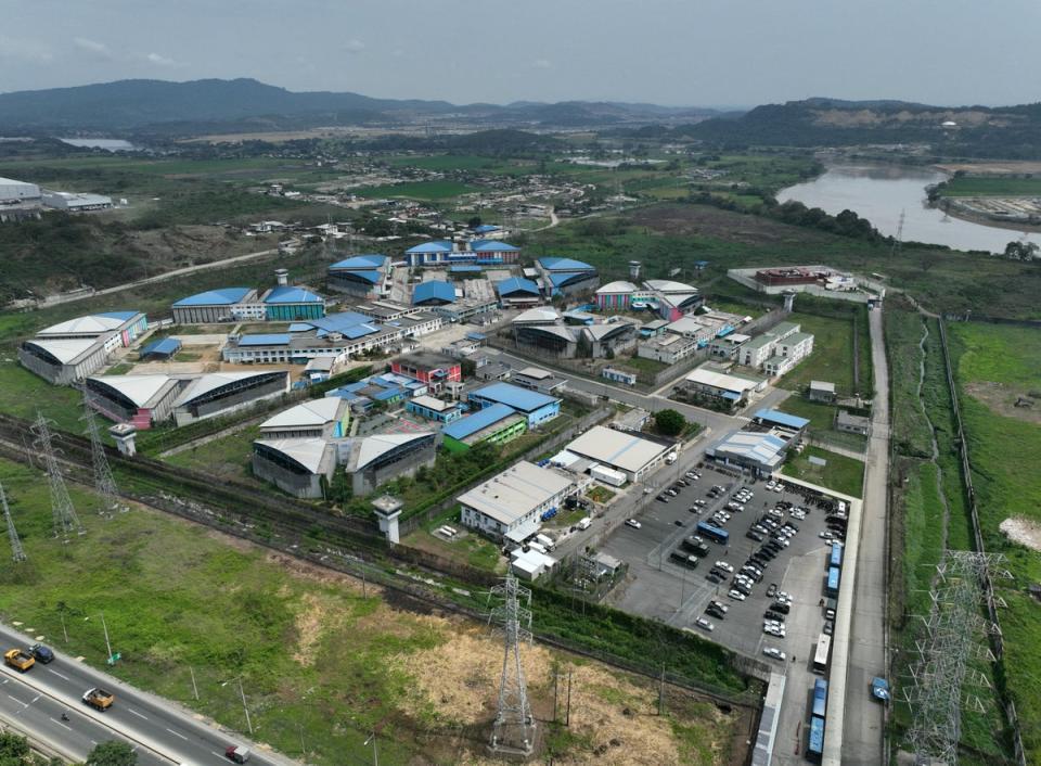 Aerial view of the Regional 8 prison in Guayaquil from where Fito escaped (AFP via Getty Images)