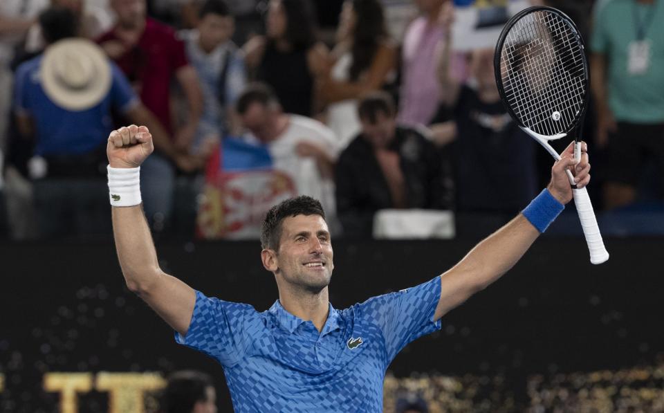 Djokovic vs Tsitsipas australian open 2023 final live score - GETTY IMAGES