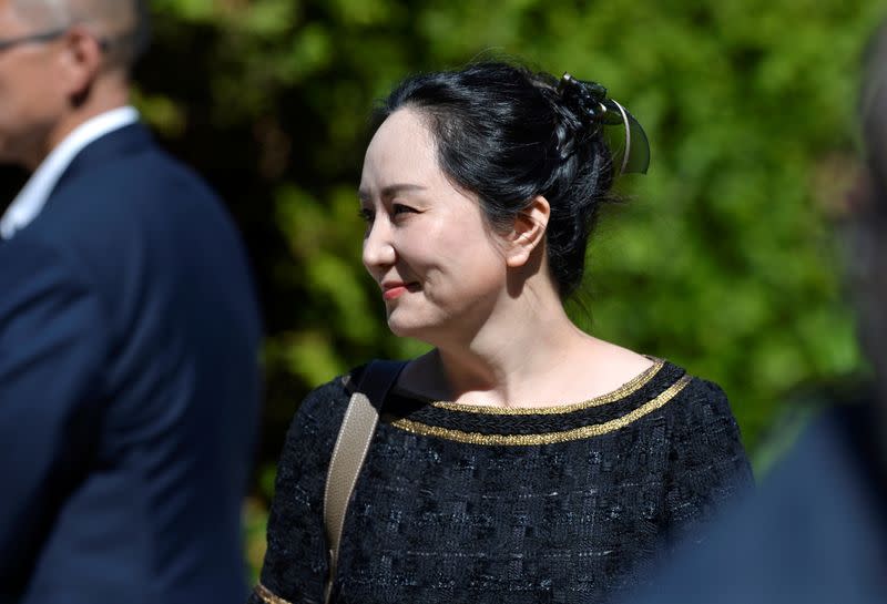 Huawei Technologies Chief Financial Officer Meng Wanzhou leaves her home to attend a court hearing in Vancouver