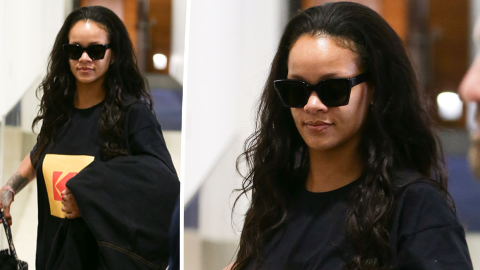 Rhianna has arrived in Australia