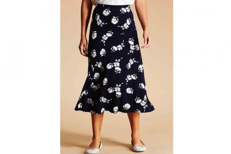 Floral Midi Skirt