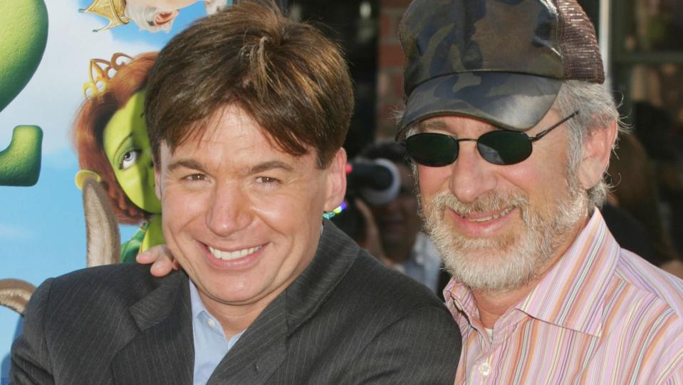 Steven Spielberg was a big fan of Mike Myers' performance as Shrek. (FilmMagic/Getty)