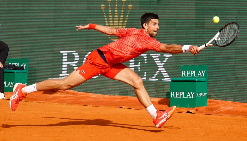 Novak Djokovic battled past  Ivan Gakhov in Monte Carlo  (REUTERS)