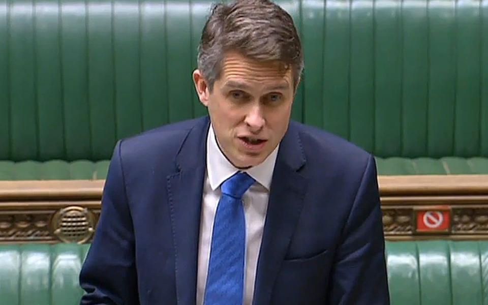 In August, then Education Secretary Gavin Williamson said: 'We are planning to move back to exams as part of assessment but always have to have contingency plans... we will be doing another extensive consultation about contingencies which will largely be based on teacher assessed grades.' - ROBERT BODMAN/AFP via Getty Images