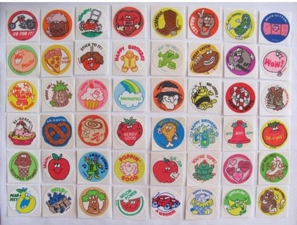 Collection of scratch 'n stickers