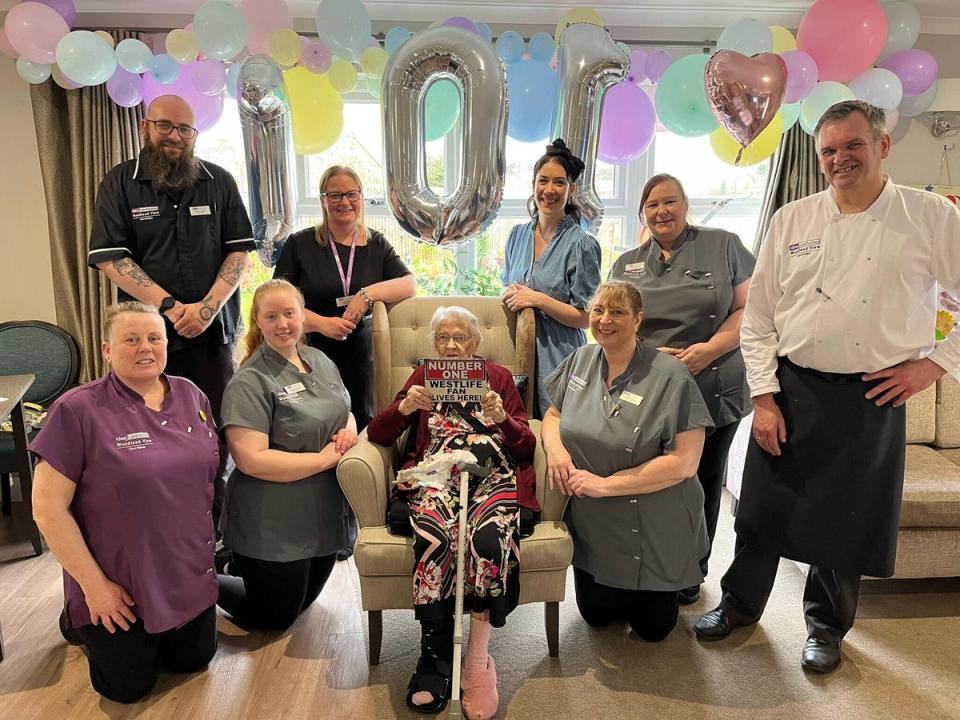 Warner’s birthday surprise was organised by staff (pictured of the Woodland View Care Home) (Woodland View Care Home)