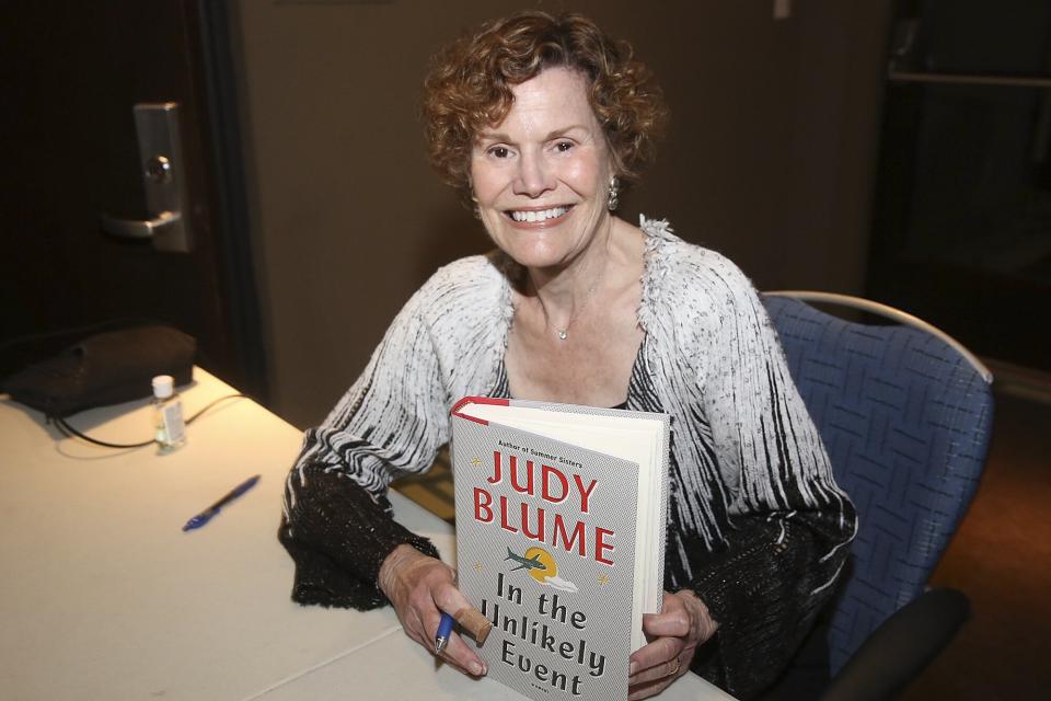 Judy Blume In Conversation With WLRN's Alicia Zuckerman at Temple Judea on June 15, 2015 in Miami, Florida.