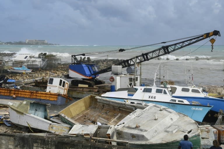 Beschädigte Fischkutter in Barbados (Randy Brooks)