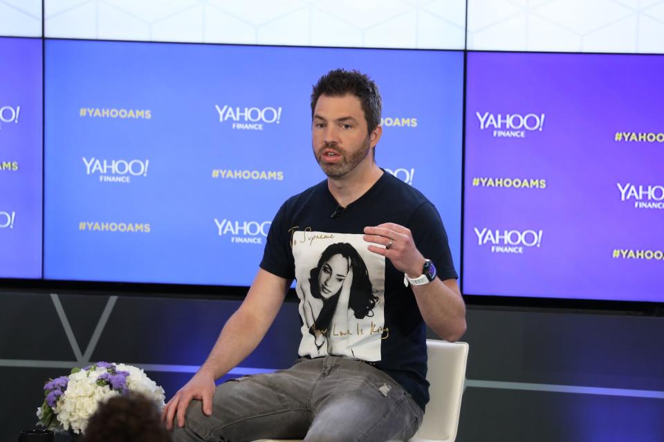 OB1 CEO Brian Hoffman speaks at Yahoo Finance All Markets Summit: Crypto in San Francisco on June 14, 2018. (Jeremy Waldorph/Oath)