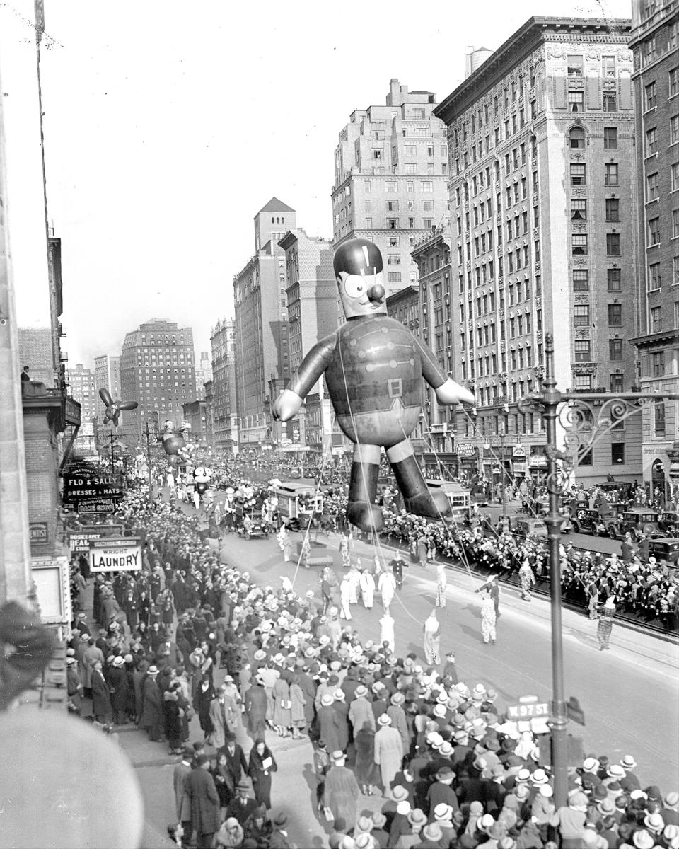 Past and present: balloons of Macy’s Thanksgiving Day Parade