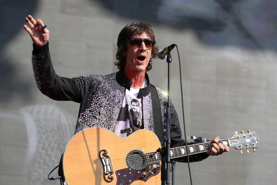 LONDON, ENGLAND - JULY 06: Richard Ashcroft performs live on The Great Oak Stage during Barclaycard present British Summer Time Hyde Park at Hyde Park on July 6, 2018 in London, England.  (Photo by Simone Joyner/Getty Images)