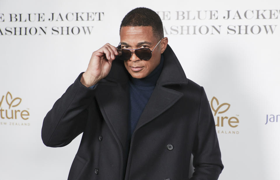 Don Lemon attends the 7th annual Blue Jacket Fashion Show, in support of prostate cancer awareness, at Moonlight Studios on Wednesday, Feb. 1, 2023, in New York. (Photo by CJ Rivera/Invision/AP)